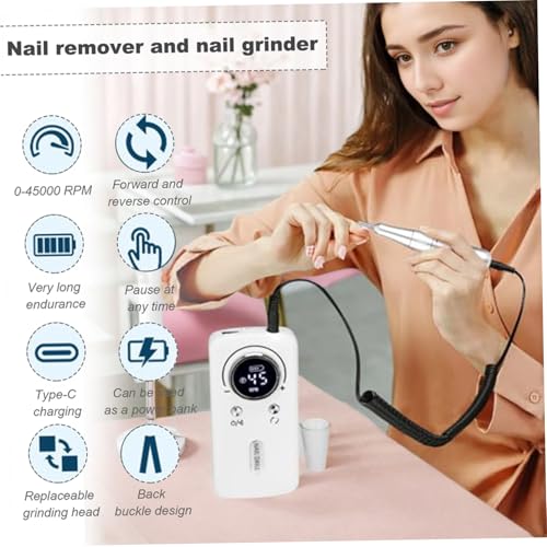 Set eléctrico de taladro para uñas profesional portátil miniatura 5