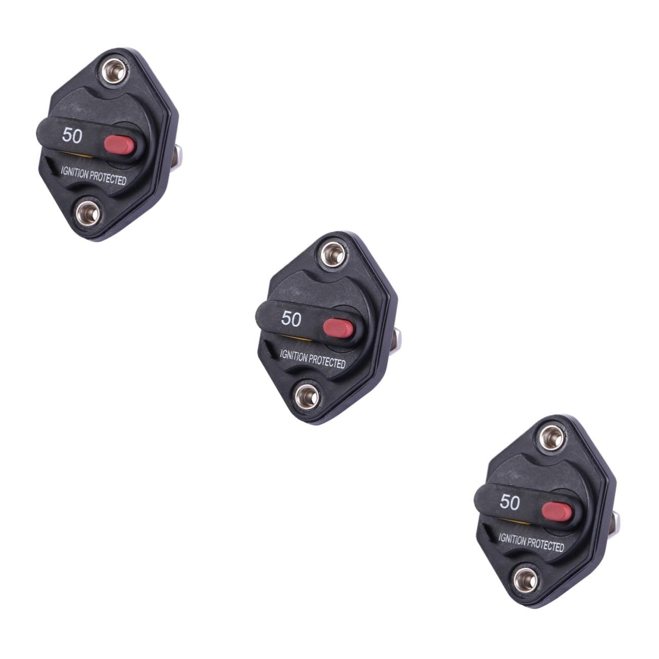 ULTECHNOVO 3piezas Disyuntor De Corriente Protección Contra Sobretensiones y Restablecimiento Manual Para Automóviles y Protector De Sobrecarga De Batería y Motor Eléctrico
