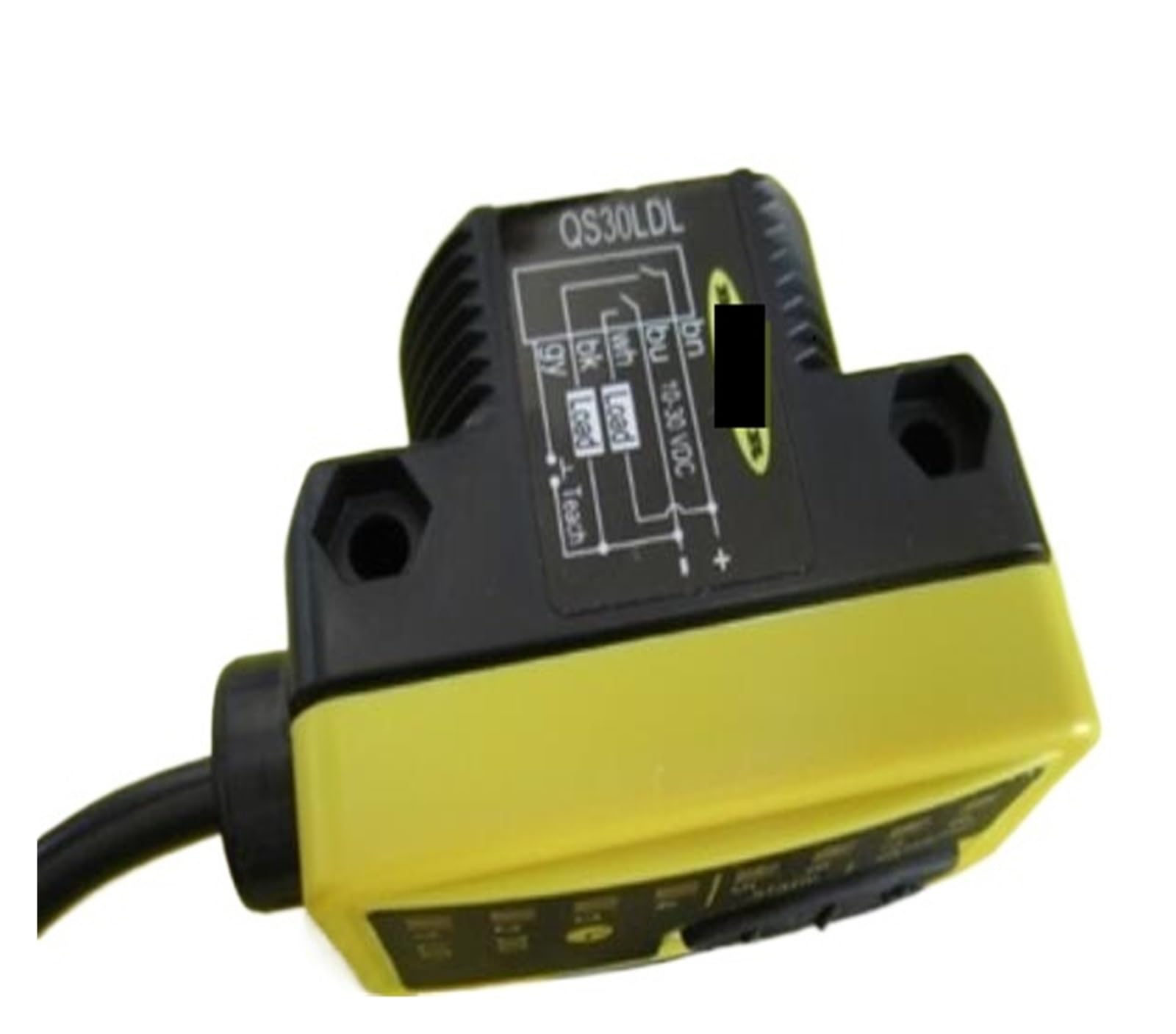 Sensore Fotoelettrico Sensore QS30LDL diffuso, Classe 2, Portata 800 mm, 10-30 VDC, 1 NPN/1 PNP, 2 Metri Interruttore Fotoelettrico Sensore
