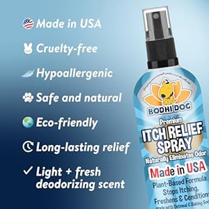 Bodhi Dog Anti Itch Spray | Natural Soothing Relief for Dry Itchy Bitten or Allergy Damaged Skin Treatment | Anti Itch Spray for Dogs  Cats | Made in Usa oatmeal 8 Oz  Cucciolini Doodles Bodhi dog anti itch spray | natural soothing relief for dry itchy bitten or allergy damaged skin treatment | anti itch spray for dogs  cats | made in usa oatmeal 8 oz   cucciolini doodles