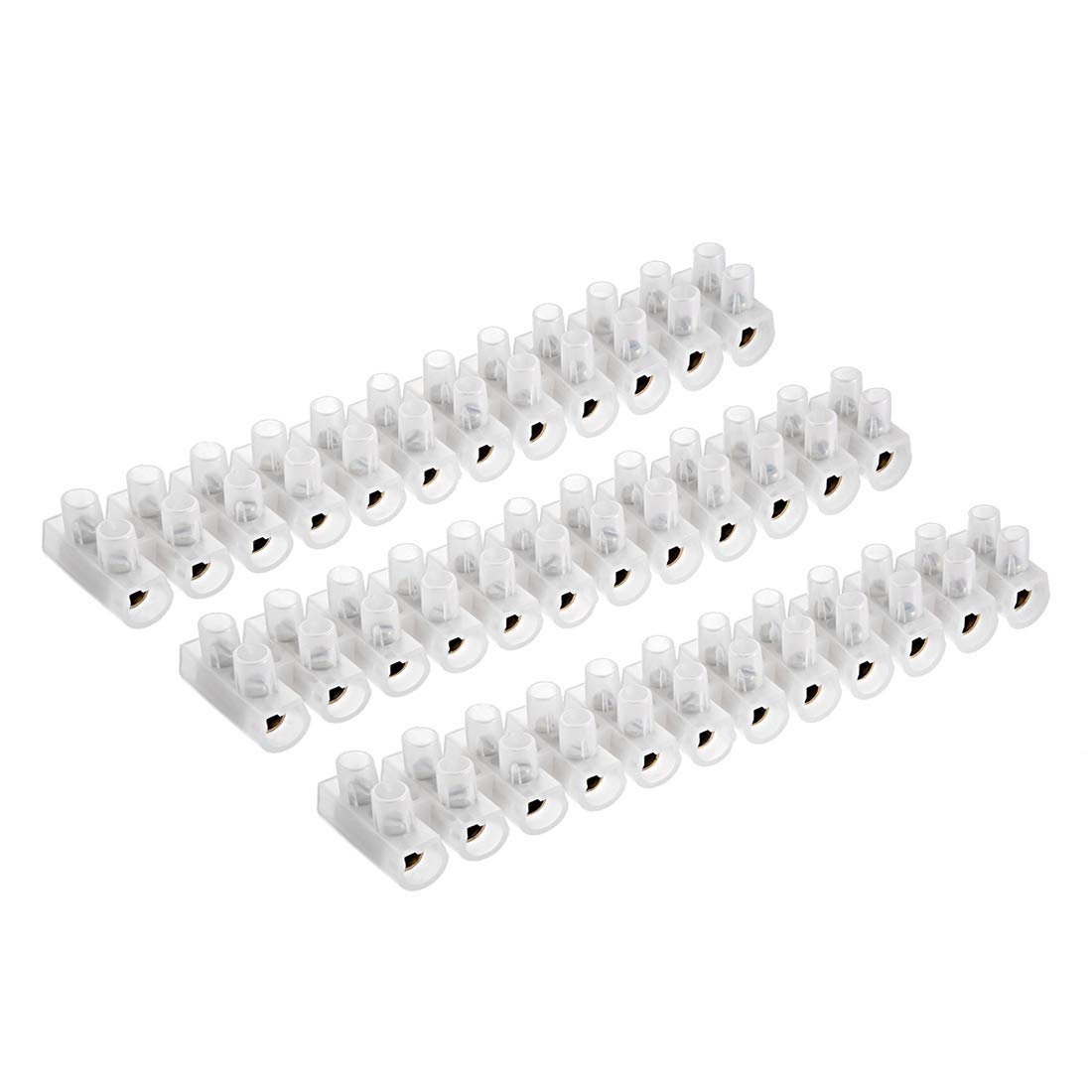 Bornier Vis Bornier Barrière Bloc 150A 12 Positions Double Rangée Type U Fil Connecteur 5 pcs