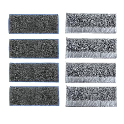 McbeAn Compatible con IRobot Compatible con Braava Jet M6 Paños de trapeador Lavables Trapos Almohadillas Accesorios Robot Aspirador Limpiador de trapeador húmedo seco Piezas de Trapo(8Pcs)
