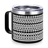 Huiguli Hidden Message Coffee Mug - 14oz Insulated 18/8 Stainless Steel Novelty Cup - Fun Mug Reveals a Funny Sarcastic Saying, Christmas Birthday Gift for Men, Women, Friends & Family