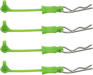 RCAWD ARRMA AR390165 Body Clip Retainer &body clips for 1/10 ARRMA 3s&Mega Vorteks Senton Granite Big Rock Typhon etc upgraded parts 4pcs/set (Green)