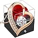 Produktbild SWEETIME Ewige Rose Geschenkbox Rote Infinity Rosen mit Herzkette 925 Silber Rosegold Damen Kette,Für Immer mit Halskette Geschenke für Frauen am Valentinstag,Weihnachten,Hochzeitstag,Geburtstag