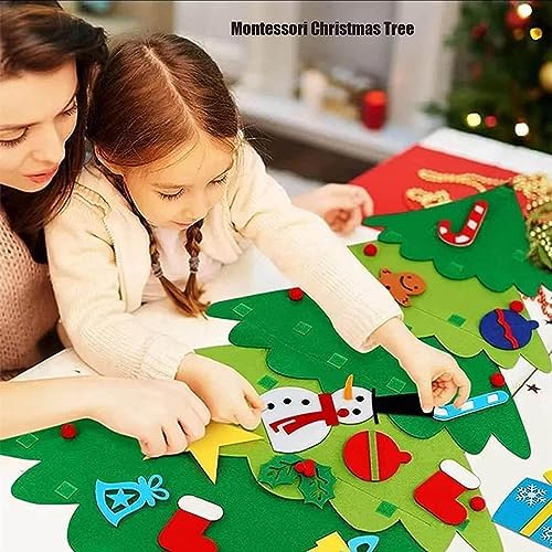 Project Montessori Christmas Tree, Project Montessori Felt Christmas Tree, Project Montessori Kids Christmas Tree, Montessori Christmas Tree for Toddlers, DIY Felt Christmas Tree Set (1pcs) 3 51GYPdK56IL. AC