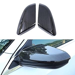 Rifoda For Civic Carbon Fiber Full Coverage Rear View Mirror Cover for Honda 10th gen Civic 2016 2017 2018 2019 2020 2021 Car Door Side Mirror Cover Trims ABS Material
