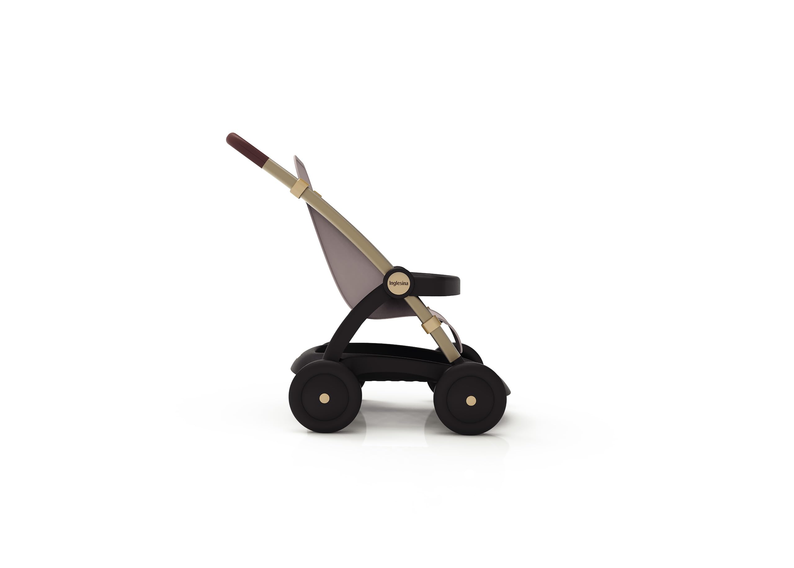 Smoby - Inglesina Cochecito Baby Iridio, Estructura de Metal, Asiento de Tela, para niños a Partir de 18 Meses, 7600254083