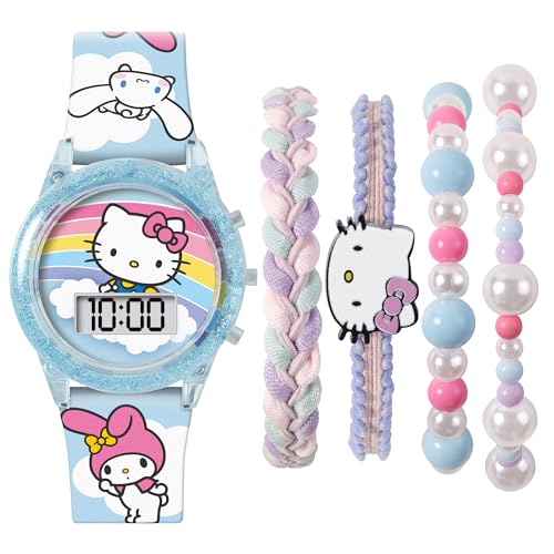 KIDS EUROSWAN SL Hello Kitty Ensemble montre et bracelet numériques