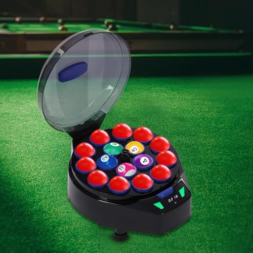 Ginelm Automatic Pool Ball Cleaner Machine, Electric Polishing and Cleaning Machines for 16 Billiard and Snooker Balls, Suitable Rooms, Clubs, Various Tournament Training Grounds