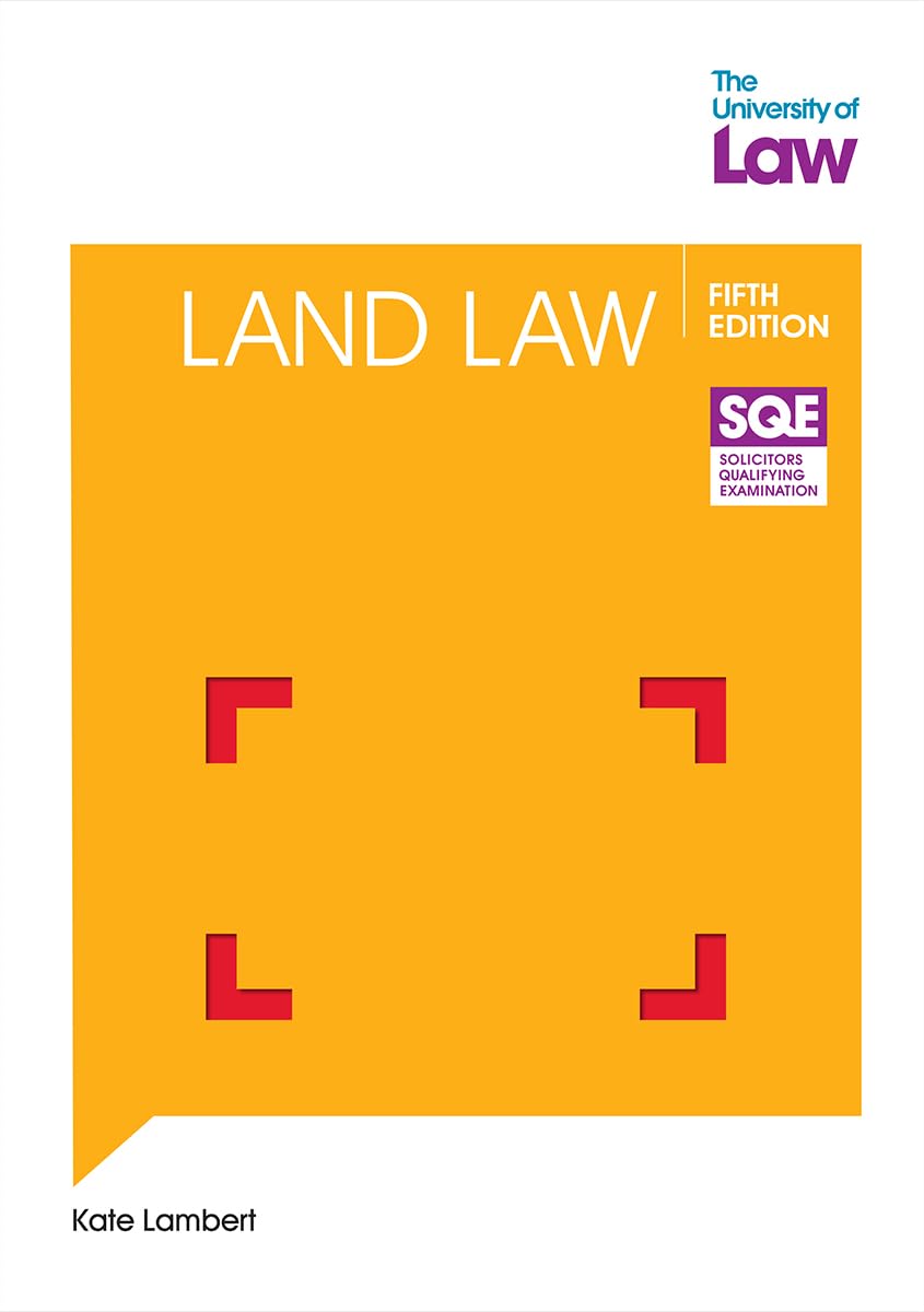 SQE Land Law 5e by Kate Lambert PAPERBACK 9781805022626