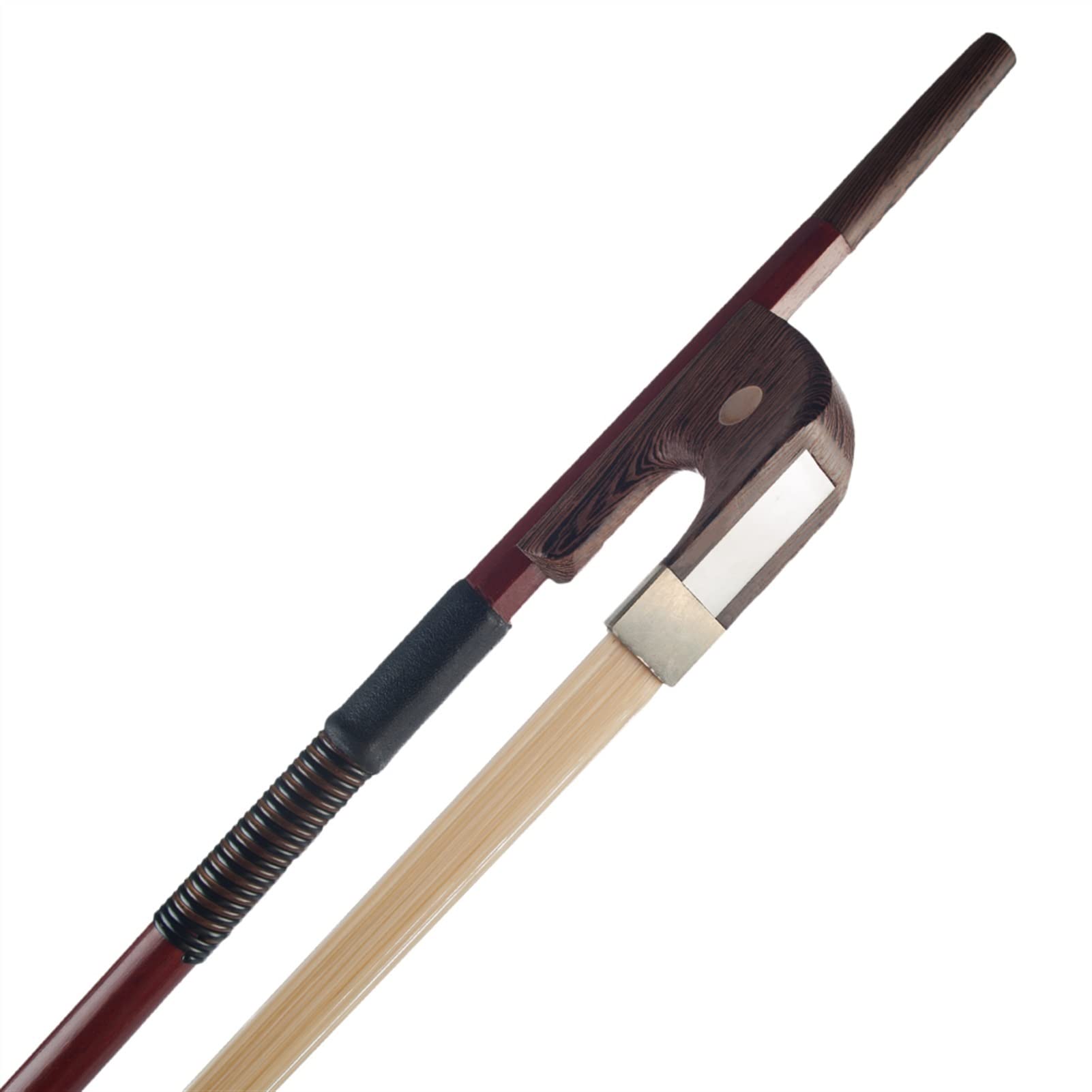 TSTS 3/4 4/4 Kontrabass Brasilholzbogen Weißer Rosshaarbogen Schülerbogen Anfängergebrauch Student Violinbogen (Color : 3/4)