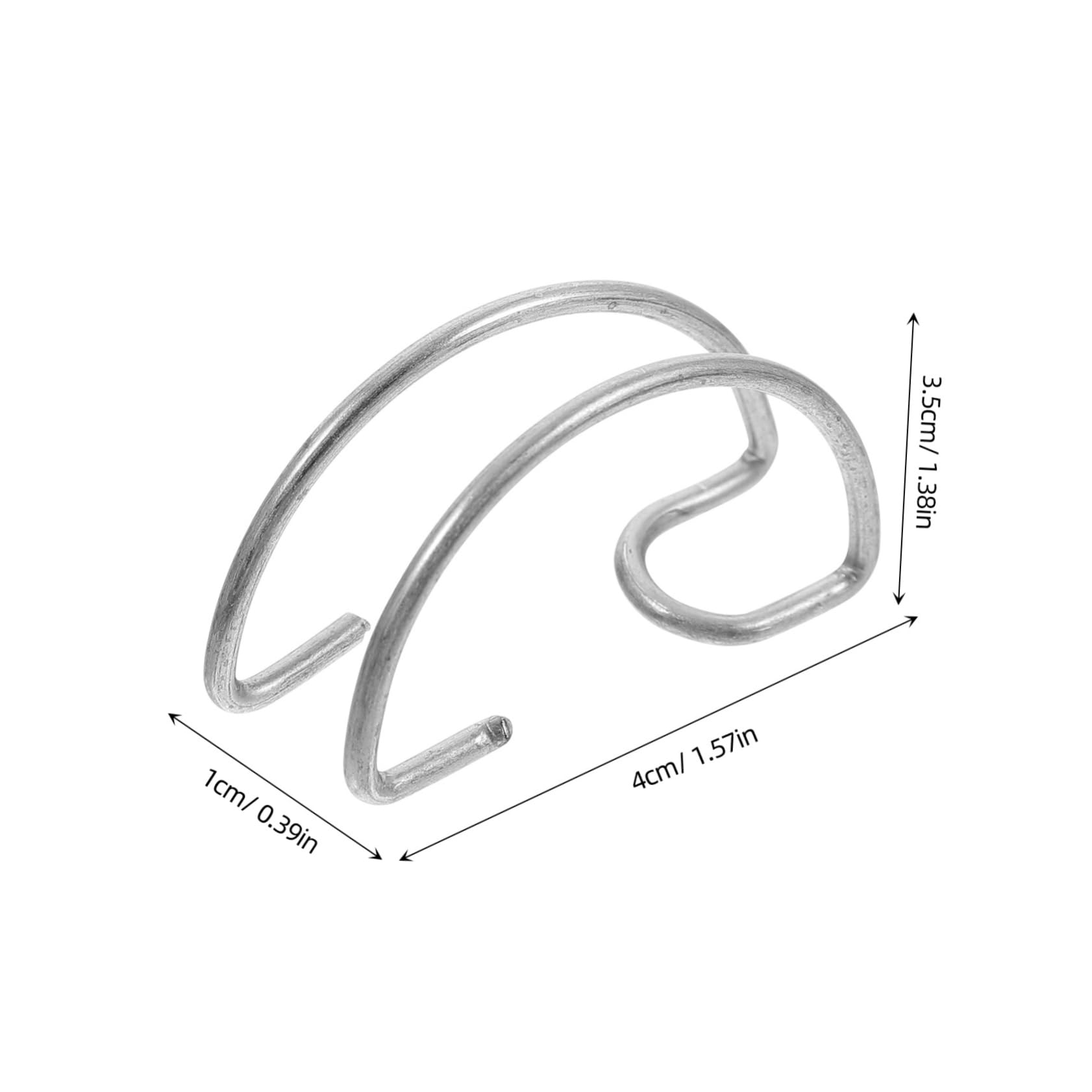 HOUDERCO 40pcs s Hooks for Small Animal Cages Heavy Duty Stainless Door Hooks for Chicken Rabbit Pigeon