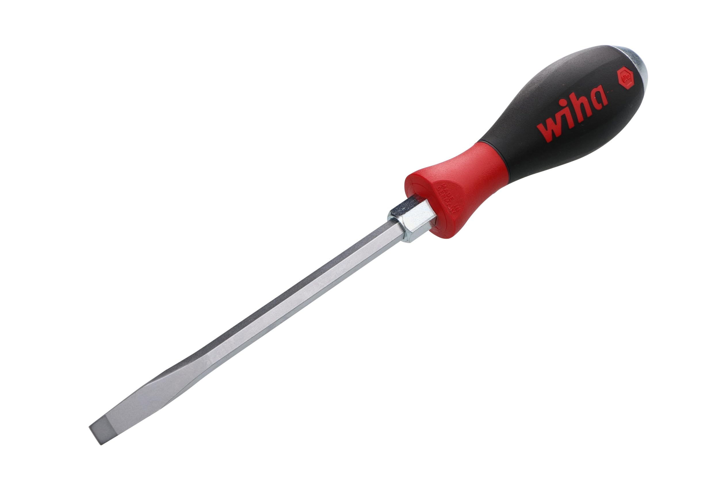 Tournevis à fente Wiha à manche SoftFinish et calotte en métal robuste