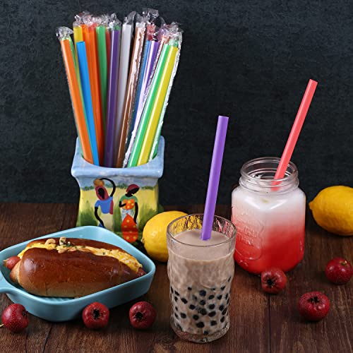 Pitillos Jumbo para Smoothies, Multicolor, Paquete 100 Piezas miniatura 3