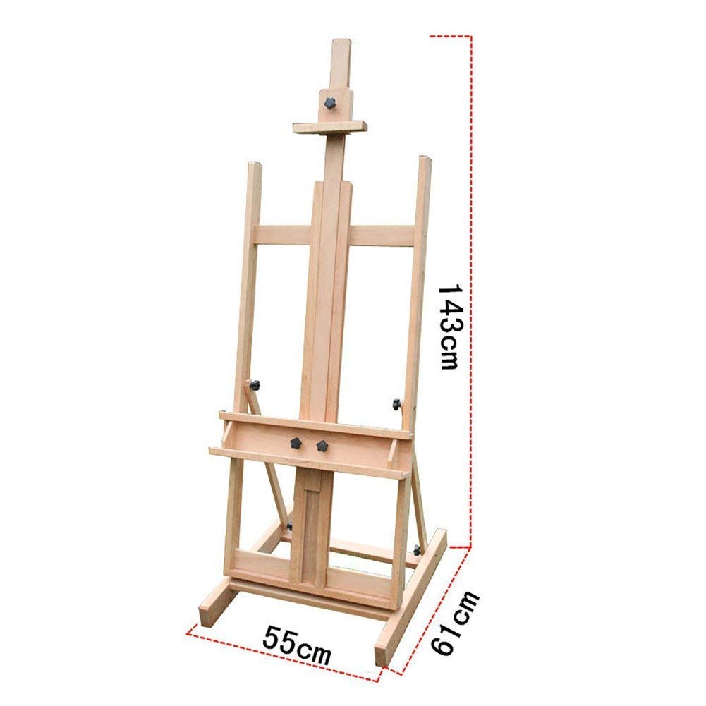 Malstaffelei Holzstaffelei, Staffelei Staffeleien, Holzstaffelei Grand Balance Bodenständer Display Skizzenrahmen Ölgemälde Tablett for Künstlerkunstbedarf