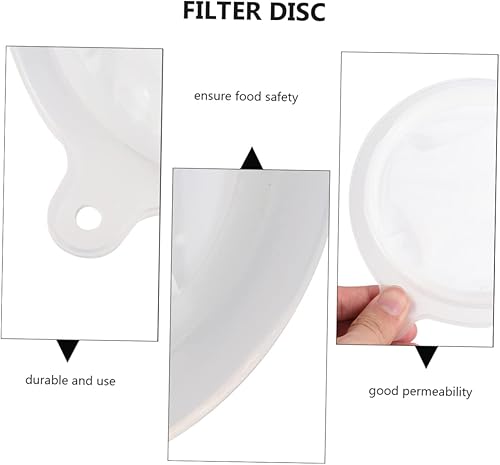 Miniatura 7 de DOITOOL Colador de malla Embudo de plástico para filtro de café de metal, embudo de plástico con colador, filtro de alimentos, embudo para frascos,