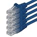 Produktbild 1aTTack.de Cat6 3m blau 5 Stück Netzwerkkabel Patchkabel Cat6 Lan Kabel 1000 Mbits Ethernet Lan blau 5 Stück kompatibel mit CAT5 cat5e CAT7 CAT8