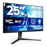 Philips Evnia 25M2N5200P - Écran de Jeu FHD 25 Pouces, 280 Hz, FreeSync Premium, 0.5ms MPRT (1920x1080, HDMI, DisplayPort, Hub USB) Noir