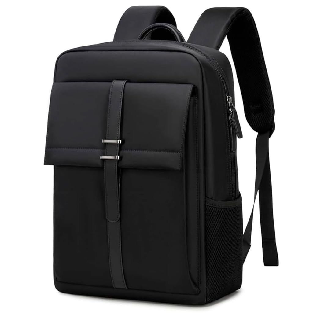 GUSTAVE® 15.6-Inch Laptop Backpack for Men - Fashionable, Waterproof Nylon Laptop Bags, Multi-Pocket Design for School, Work, Travel - Durable, Comfortable, & Versatile - Black, 33x18x40cm (B0DFC9CX2J) Amazon Price History, Amazon Price Tracker