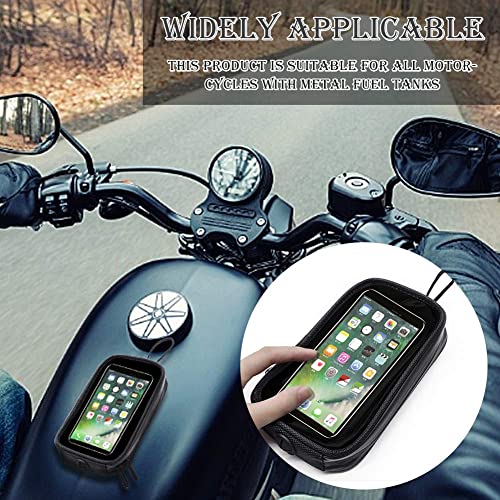 Handyhalterung Fahrrad Motorrad-Tankrucksack, Universal Motorrad Magnet Tank Handyhalter Tasche mit Transparent Fenster… - Image 3