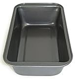 Ecolution Bakeins Medium Loaf Pan – PFOA, BPA, and PTFE Free Non-Stick Coating – Heavy Duty Carbon Steel – Dishwasher Safe – Gray – 8.5” x 4.375” x 2.5”