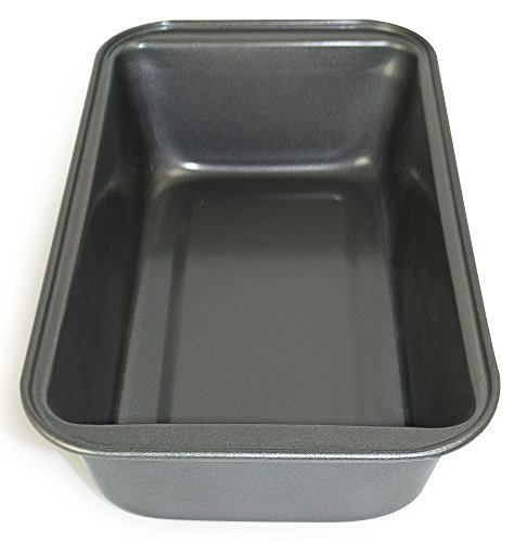 Ecolution Bakeins Medium Loaf Pan – PFOA, BPA, and PTFE Free Non-Stick Coating – Heavy Duty Carbon Steel – Dishwasher Safe – Gray – 8.5” x 4.375” x 2.5”