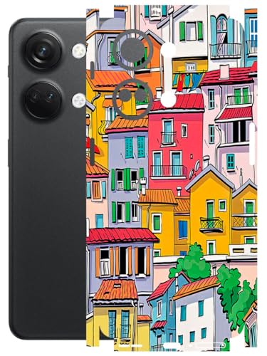 Image of AtOdds - Full Body Back Screen Guard Protector Film - Lamination Wrap Skin Sticker Compatible with ONEPLUS NORD 3 (5G) | Scratchproof Matte Finish (Concrete Jungle)