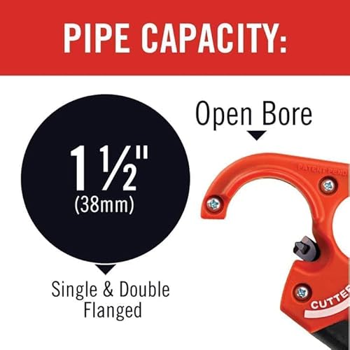 Ridgid - 41608 RIDGID PTEC 30000 Tubular Tailpiece Extension Cutter, 1-1/4", Red - Image 7