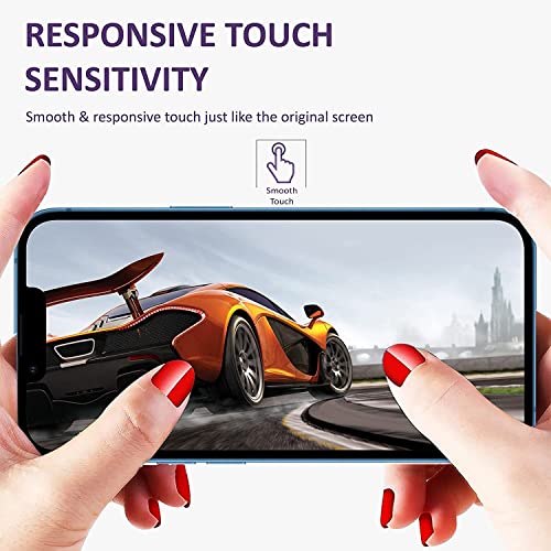 Image of DD SON Tempered Glass Screen Protector Compatible for Iphone 13 /13 Pro / 14 (black) HD Glass with Edge to Edge Coverage and Easy Installation kit,Black
