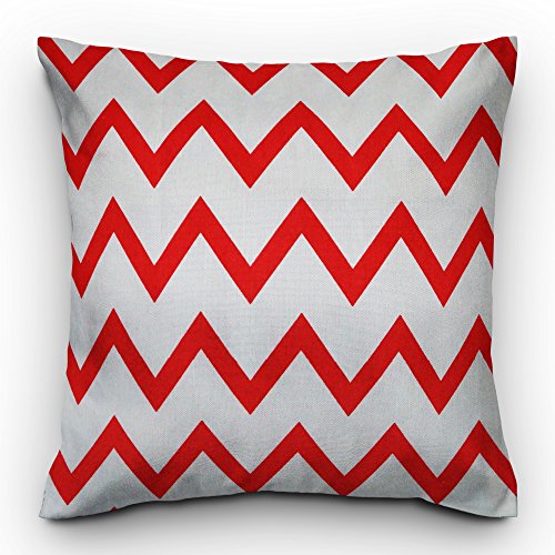 Image of Story@Home Cotton 50TC Cushion Cover, 16 x 16 Inches, Red, 5 Pieces
