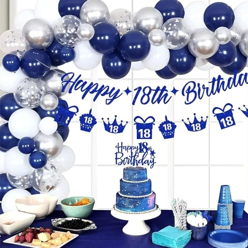 Image of 50 Pcs Retro Balloons Made of Strong Rubber (Navy Blue)
