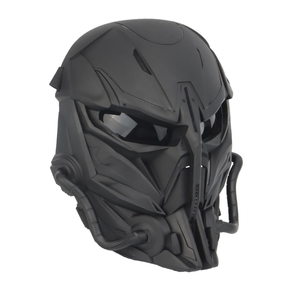Homoyoyo Maschera Decorativa da Costume, Copertura Viso Nera in Nailon