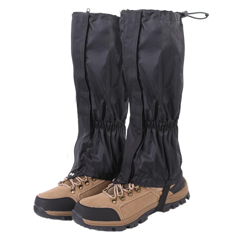 DZS Leg Gaiters,Waterproof,Lightweight, Ideal for Hiking, Skiing, Climbing & Hunting Adventures, Adjustable Snow Boot Gaiters,Unisex Leg Guards for Men & Women