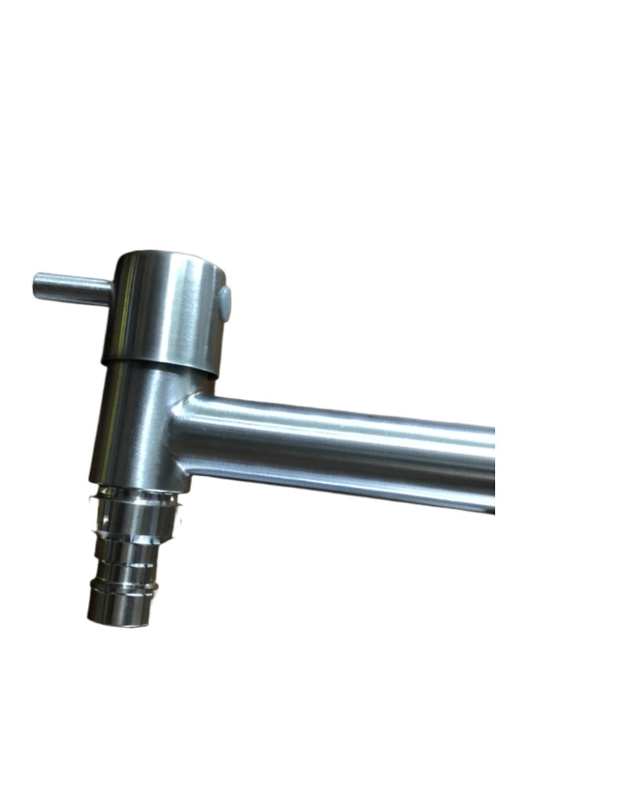 Outside Tap Brushed Outdoor304 Stainless Steel Garden Faucet Wall Mounted Bibcock Wash Basin Mop Lengthen(Color-13)