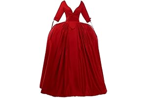 Elegant 17th Century Scottish Highland Dress Red