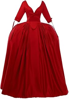 Women's Scottish Highland Dress Claire Fraser Red Dress Ball Gown from Outlander - Buy now
