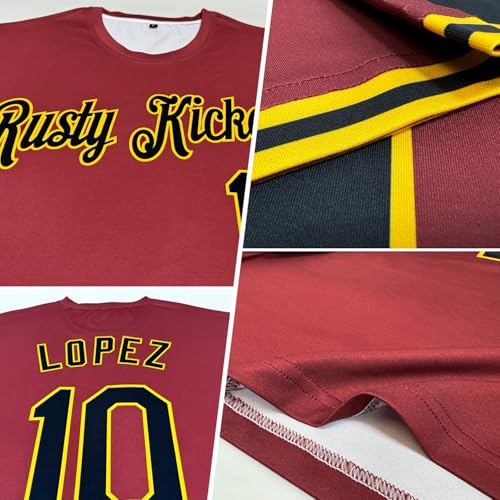 Camisetas personalizadas sólidas para béisbol, sóftbol, fútbol. Uniformes deportivos con impresión para adultos y jóvenes, talla XS-5XL miniatura 7