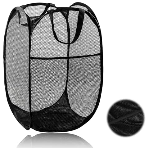 Crrynuo Large Collapsible Mesh Laundry Basket Cover