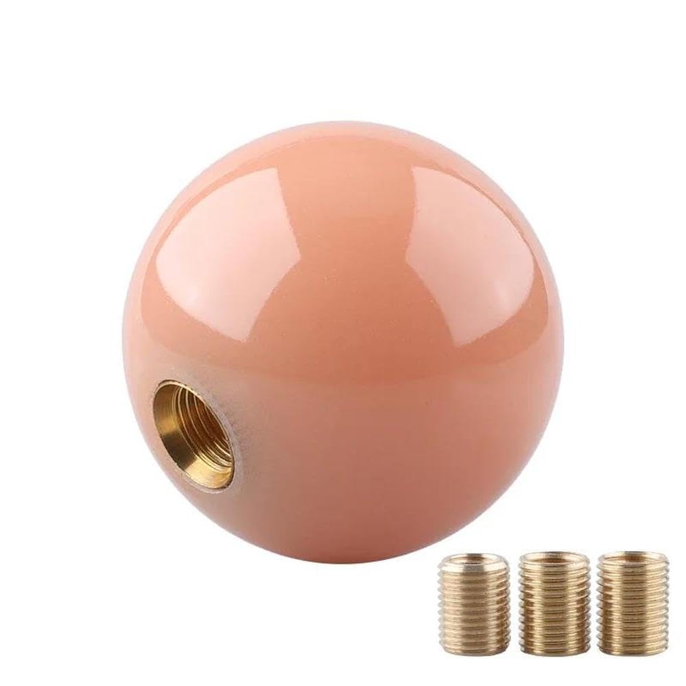 HYASDBWE Universal Acrylic Car Gear Knob Luminous Car Gear Shift Knob Stick Manual Transmission Shifter Car Styling Gear Shifter Parts(Orange)