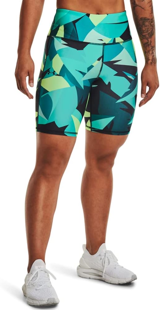 Under Armour Womens HeatGear Armour AOP Bike Shorts