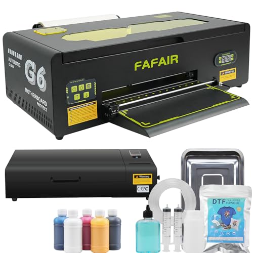 Image of FAFAIR L1800 DTF Printer, A3 DTF Printer Machine, High-Speed T-Shirt Printing Machine, Custom Printing and DIY Design, Small Business Starter Kit(L1800+Oven, Black)