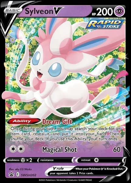 Pokémon - Sylveon V - SWSH202 - Black Star Promo - Holo Foil Trading Card