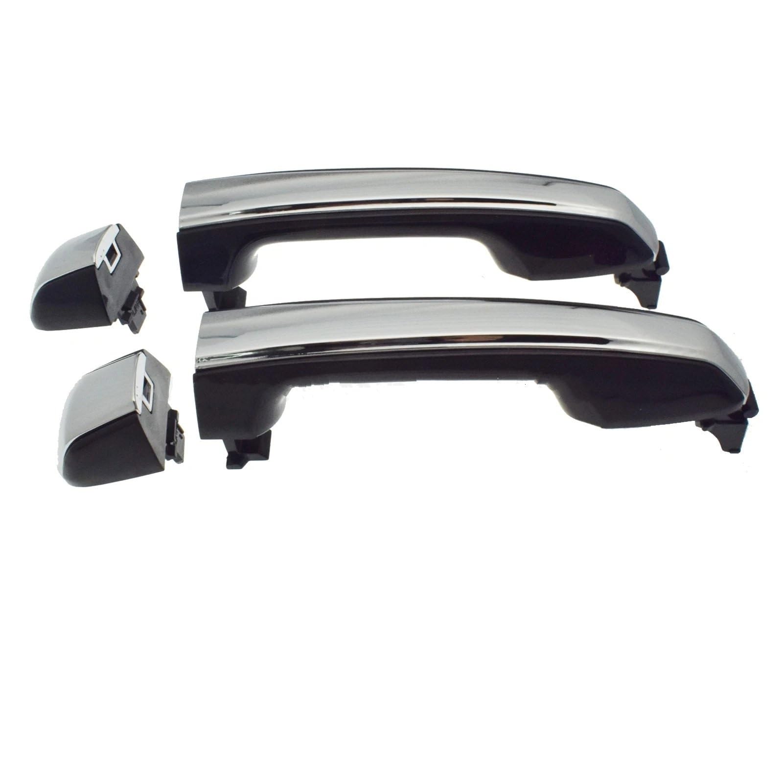 OUVECR for Lexus for GX460 2010 2012 2013 2014 2015 2016 2017 Exterior Outside Door Handle Rear Left Right Car Outer Door Handle(Rear Pair 2PCS)