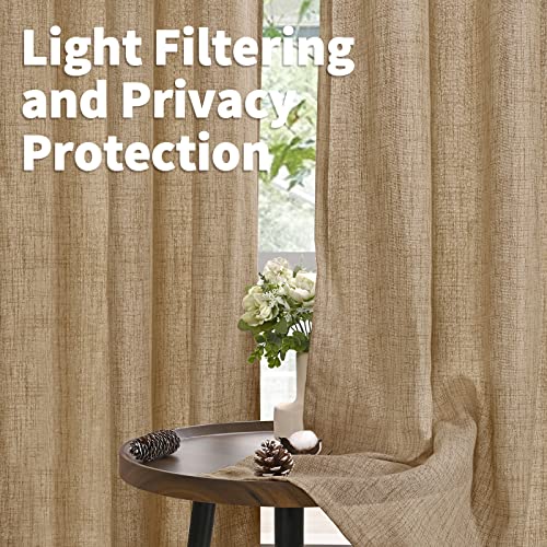 curtains for living room or bedrooms 2 panels gold color