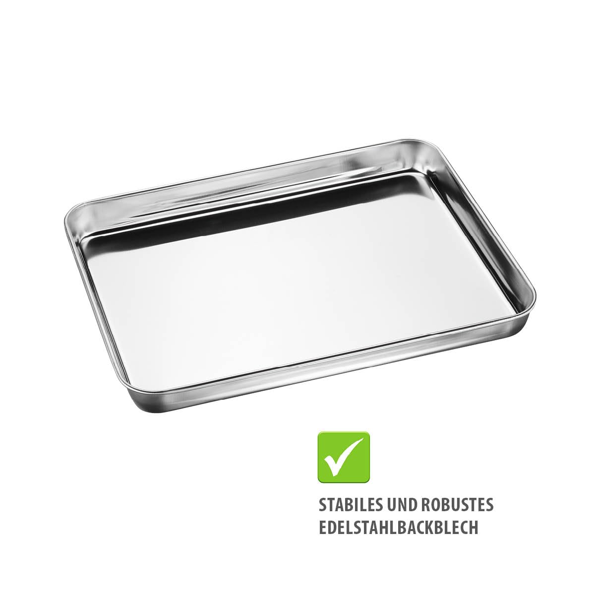 GEFU VARIADO Backblech 31,5 cm mit Edelstahl-Abkühlgitter für den Ofen