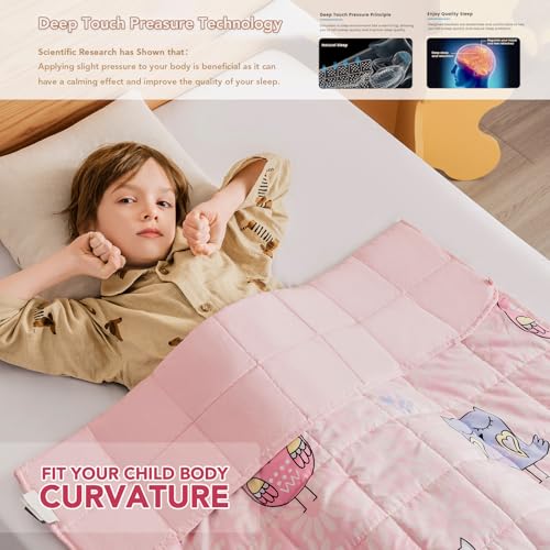 Topcee Weighted Blanket (3 lbs, 36" x 48") Cooling Throw Heavy Blanket for Sleeping Apply to 20-40 lbs, Soft Thick Breathable Blanket with Glass Bead, Easy Care
