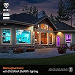 SYLVANIA Wifi LED Smart Light Bulb, 60W Equivalent Full Color and Tunable White A19, Dimmable, Compatible with Alexa and Google Home Only - 4 Pack (75674) - Image 5