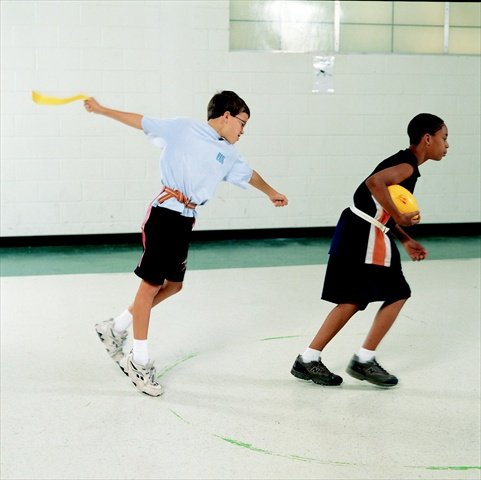 212 Main Physical Education Vinyl Coated Replacement Universal Flag Football Belts Yellow