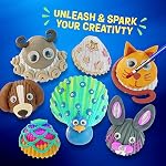 Dan&Darci Kids Sea Shell Painting Kit - Arts & Crafts Gifts for Boys and Girls Ages 6-12 - Craft Activities Kits - Creative Art Activity Easter Gift Toys for Age 6, 7, 8, 9, 10, 11 & 12 Year Old 8-12